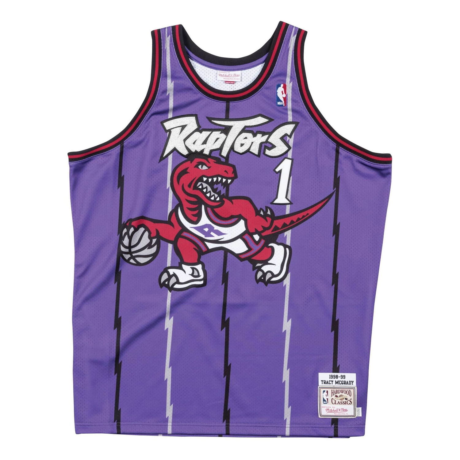 Dres Mitchell & Ness NBA Toronto Raptors 1998-99 Road 'Tracy McGrady' Jersey Fialová | AJY4GS18108-TRAPURP98TMC, 0