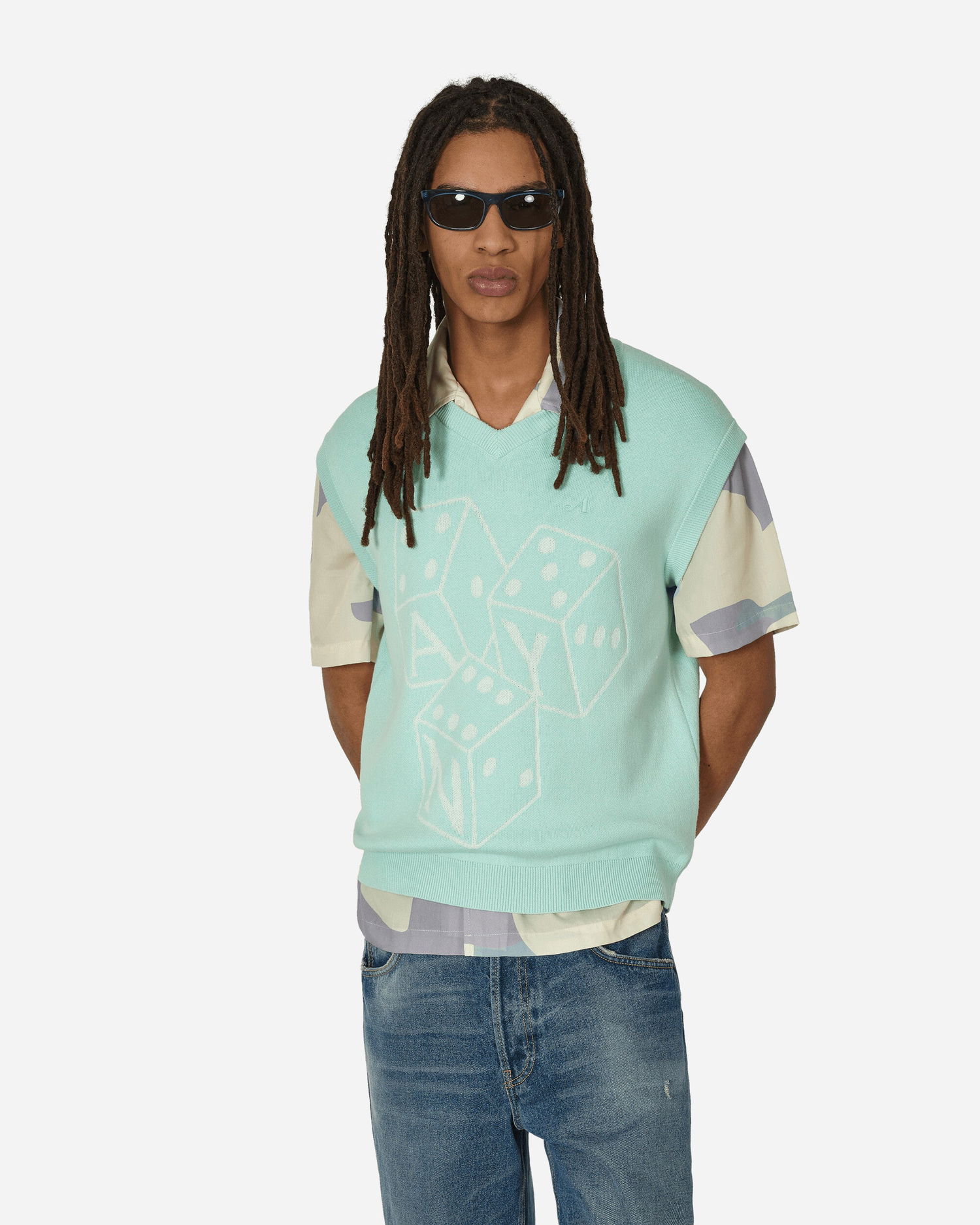 Sveter Awake NY Dice Sweater Vest Mint Tyrkysová | 9031850 MNT, 0