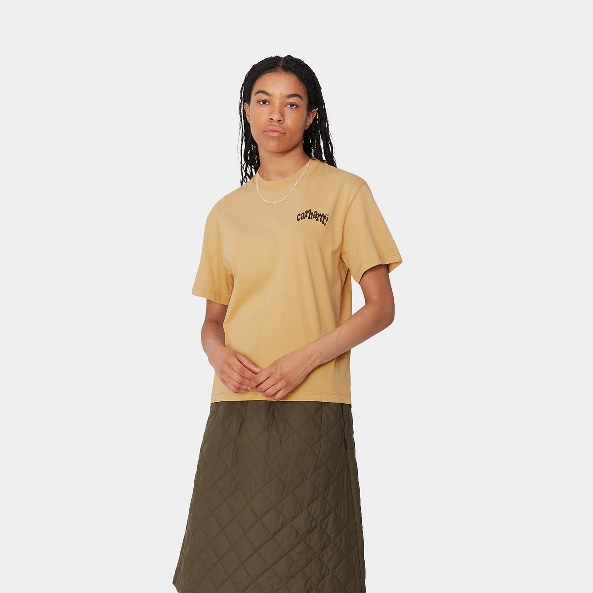 Tričko Carhartt WIP Amour Short Sleeve T-Shirt Žltá | I033678_8, 0