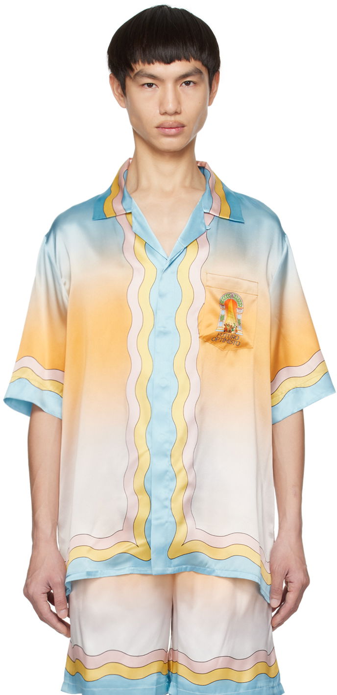 Košeľa Casablanca 'La Danse' Shirt Rôznofarebný | MS23-SH-003-10 SILK SATIN LA DAN