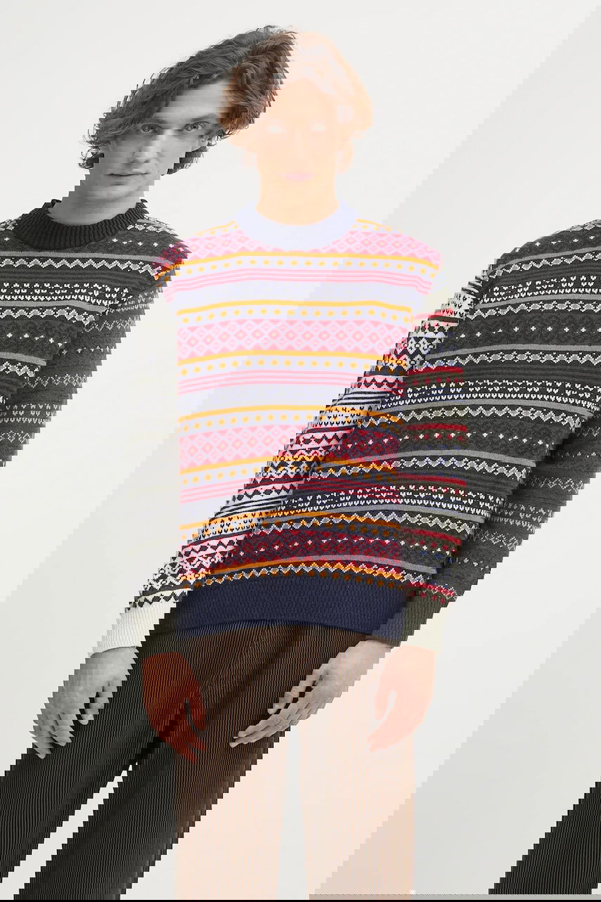 Sveter Barbour Barbour Patchwork Fair Isle Crew Neck Sweater Rôznofarebný | MKN1651NY31, 0