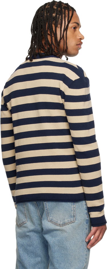 Sveter Balmain Balmain 'Balmain' Logo Striped Button-Shoulder Sweater Rôznofarebný | FH1KD165KI82, 2