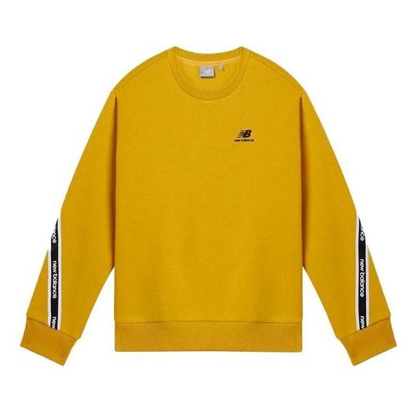 Mikina New Balance Crew Neck Pullover with Logo Tape Žltá | NCA3N512-MY, 0
