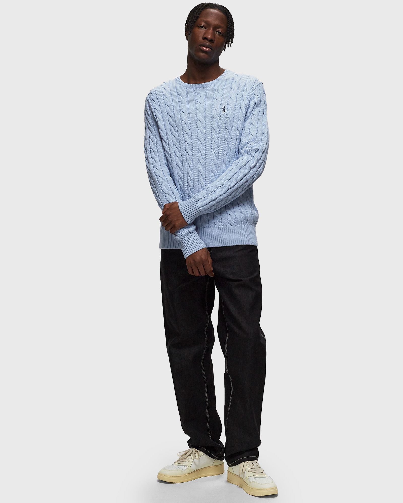 Cotton Cable Crewneck