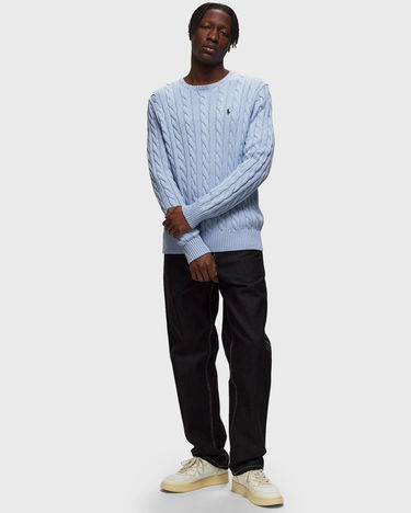 Sveter Polo by Ralph Lauren Cotton Cable Crewneck Modrá | 710775885503, 2