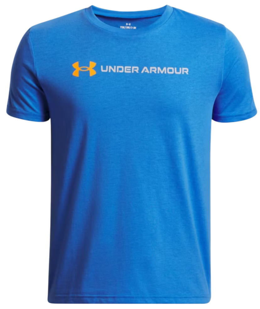 Tričko Under Armour T-Shirt Logo Wordmark Short Sleeve Modrá | 1389963-402