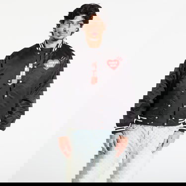 Bomber bunda Human Made HUMAN MADE Nylon Stadium Jacket Čierna | HM30JK038BK, 0