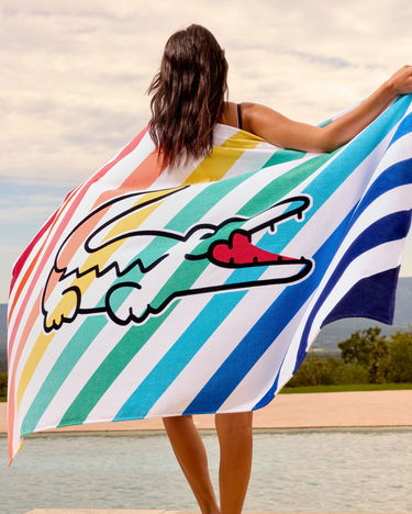 Doplnky Lacoste Rainbow Striped Beach Towel 39"x67" Rôznofarebný | 1047572, 2