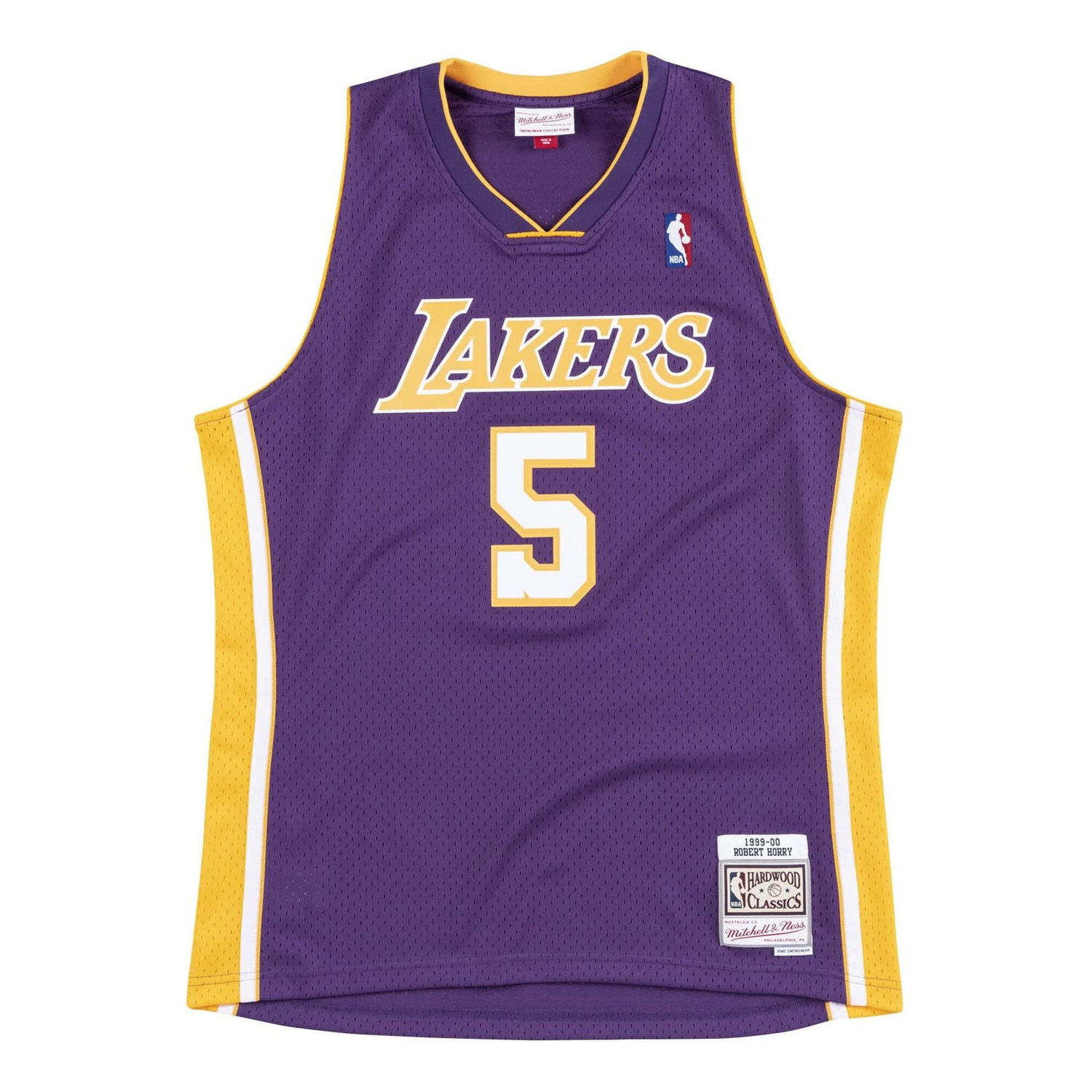 Dres Mitchell & Ness Los Angeles Lakers 1999-00 Robert Horry Swingman Jersey Fialová | SMJYGS18448-LALPURP99RHO, 0