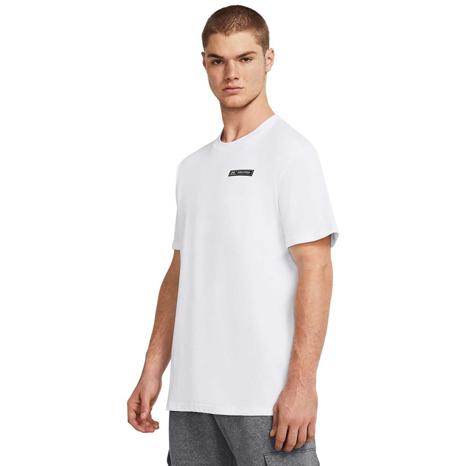Tričko Under Armour HW ARMOUR LABEL Short Sleeve T-Shirt Biela | 1382831-100, 0