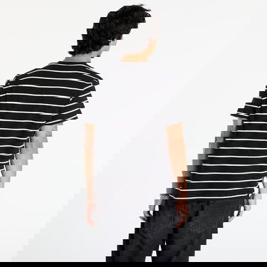 Tričko Horsefeathers Alpha Striped Pocket T-shirt Čierna | SM1257O, 2