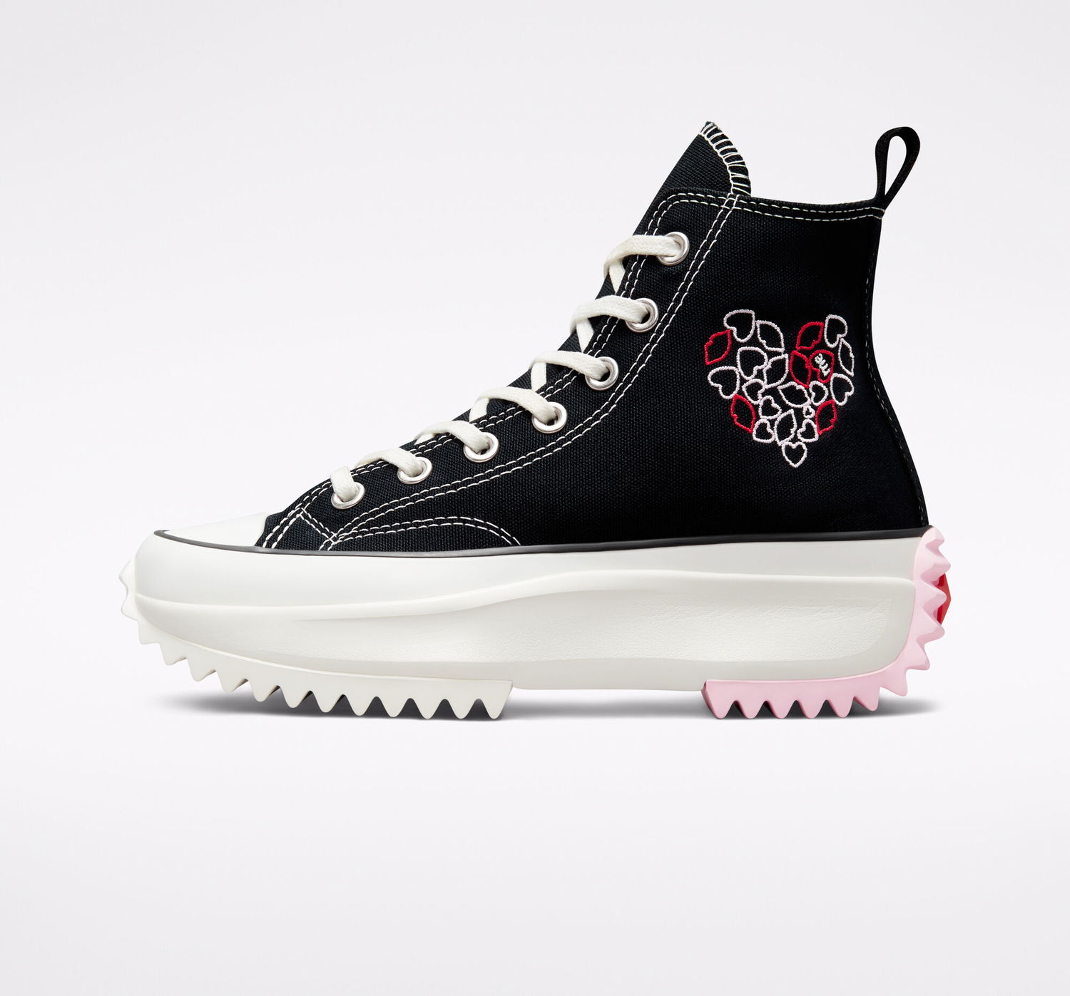 Tenisky a topánky Converse Run Star Hike Platform "Embroidered Hearts" W Čierna | A01598C, 0