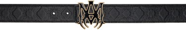 Opasok AMIRI 'MA' Quad Buckle Leather Belt Čierna | AMACBL1021, 0