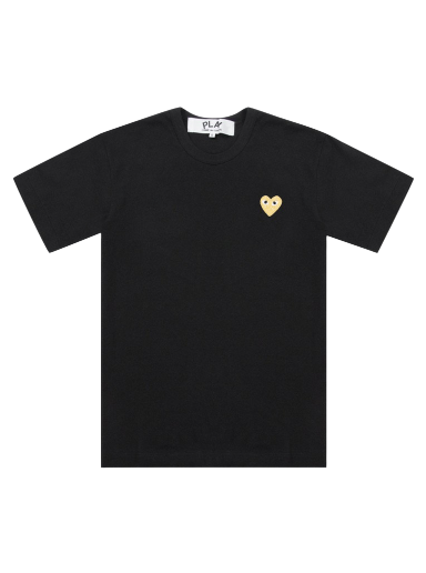 Tričko Comme des Garçons PLAY Gold Heart T-Shirt Čierna | AZ T216 051 1