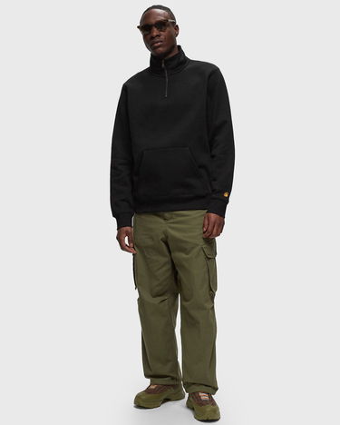 Mikina Carhartt WIP Chase Quarter-Zip Sweatshirt with Kangaroo Pocket Čierna | I033665-00F.XX, 1