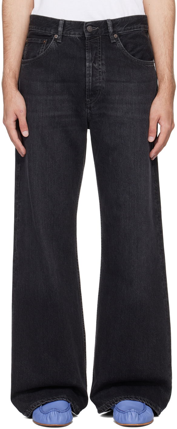 Džínsy Acne Studios Loose-Fit Jeans Čierna | B00363-, 0