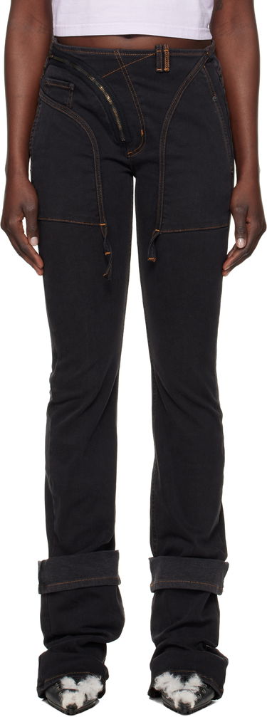 Džínsy Ottolinger Ottolinger Open Back Denim Jeans Čierna | 2217080211, 0