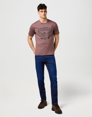 Džínsy Wrangler Wrangler Greensboro Straight High Stretch Jeans 46 x34 Modrá | 112370720:46:34, 1