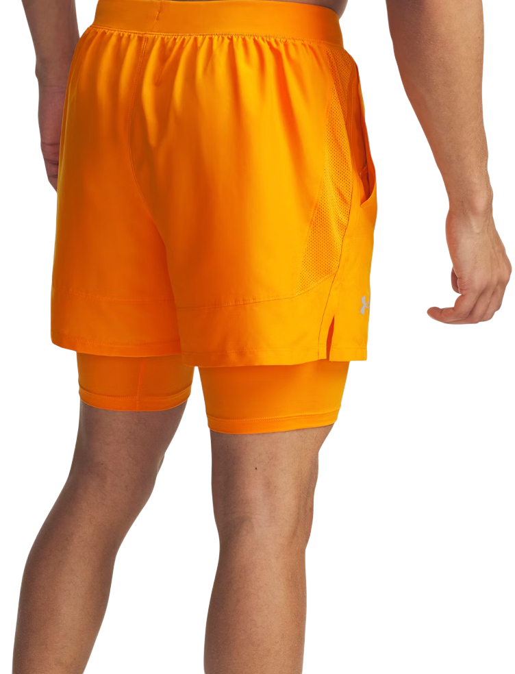 Šortky Under Armour LAUNCH 5'' 2-IN-1 SHORTS Oranžová | 1382640-793, 1