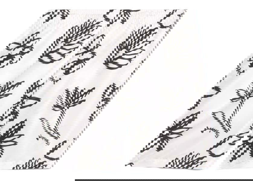 Plavky Jacquemus Maillot Peinture Flower Sketch Swim Shorts Biela | 225PA107-1044 1BI, 0