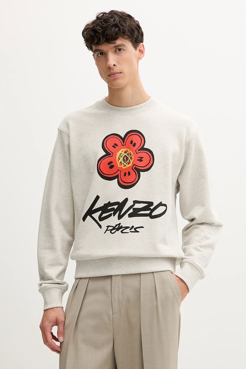 Mikina KENZO Kenzo x Futura Graphic Print Sweatshirt Šedá | FF65SW2524MC