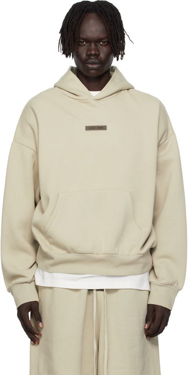 Mikina Fear of God Fear of God ESSENTIALS Classic Fit Fleece Hoodie Béžová | 192SP252056F, 0