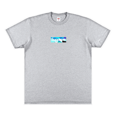 Tričko Supreme Emilio Pucci x Box Logo Tee 'Heather Grey/Blue' Šedá | SS21T4 HEATHER GREY BLUE, 0