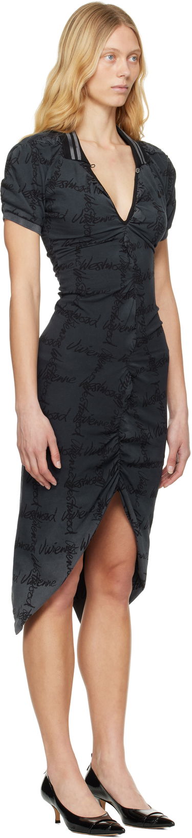 Šaty Vivienne Westwood Vivienne Westwood Pulling Midi Dress Šedá | 1102000Z-J008T-, 1
