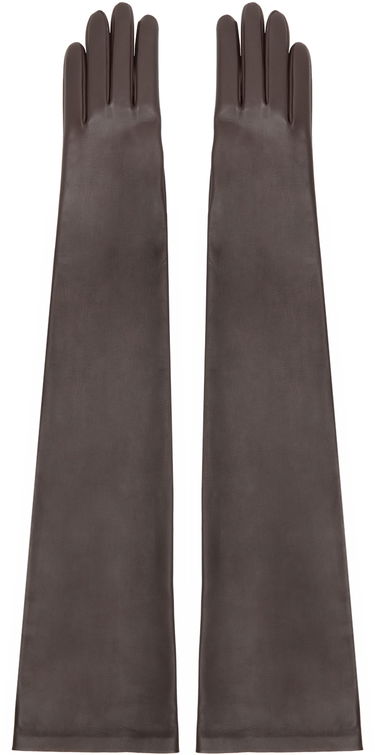 Rukavice The Row Long Leather Gloves Hnedá | 7349-P52, 0