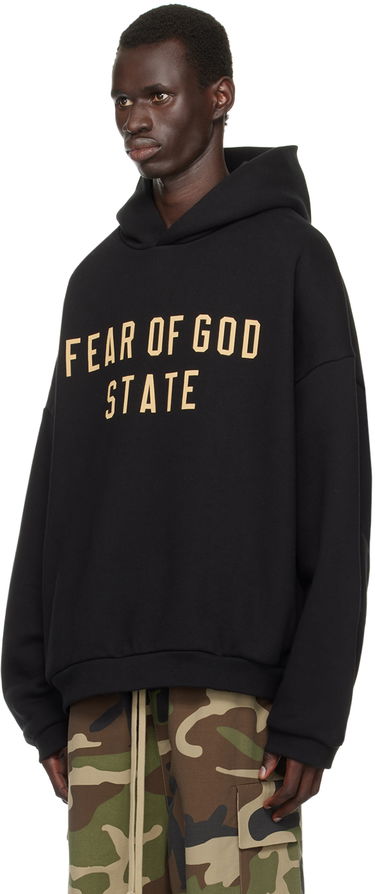 Mikina Fear of God Fear of God ESSENTIALS Printed Logo Hoodie Čierna | 192BT246250F, 3