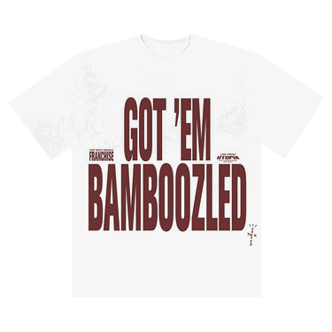 Tričko Cactus Jack by Travis Scott Get Em Bamboozled Franchise Short-Sleeve T-Shirt Biela | CJMF SS02 WHIT, 0