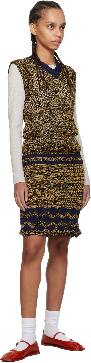 Sveter Wales Bonner Wales Bonner Shade Knit Vest Žltá | US25KN31-KN04-5190, 3
