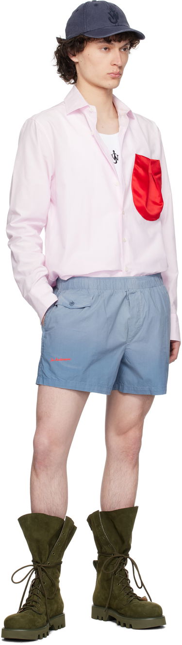 Šortky JW Anderson JW Anderson Logo Print Shorts Modrá | SR0121-PG1764, 3