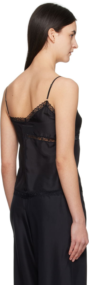 Tielko Maison Margiela MM6 Maison Margiela Twist Silk Camisole Čierna | S52NC0344 M35244, 2