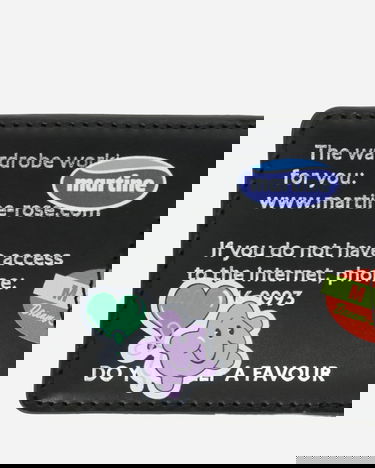 Peňaženka Martine Rose Martine Rose Card Wallet Čierna | 1150LP16030, 6