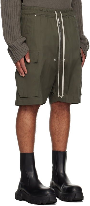 Šortky Rick Owens Rick Owens Concordians Cargobela Shorts Čierna | RU02E1360 TE, 4