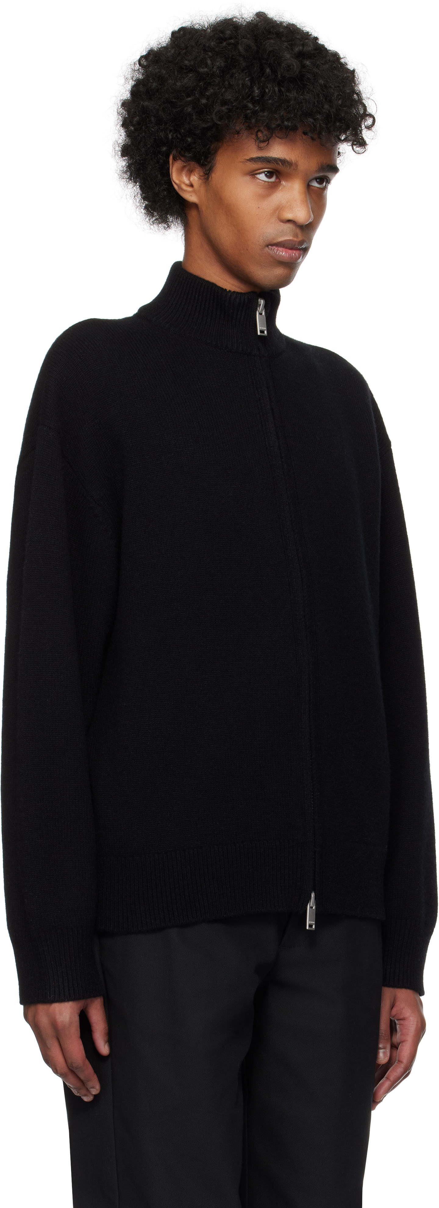 Sveter Han Kjøbenhavn Han Kjobenhavn Zip-Up Sweater Čierna | M-134368, 1
