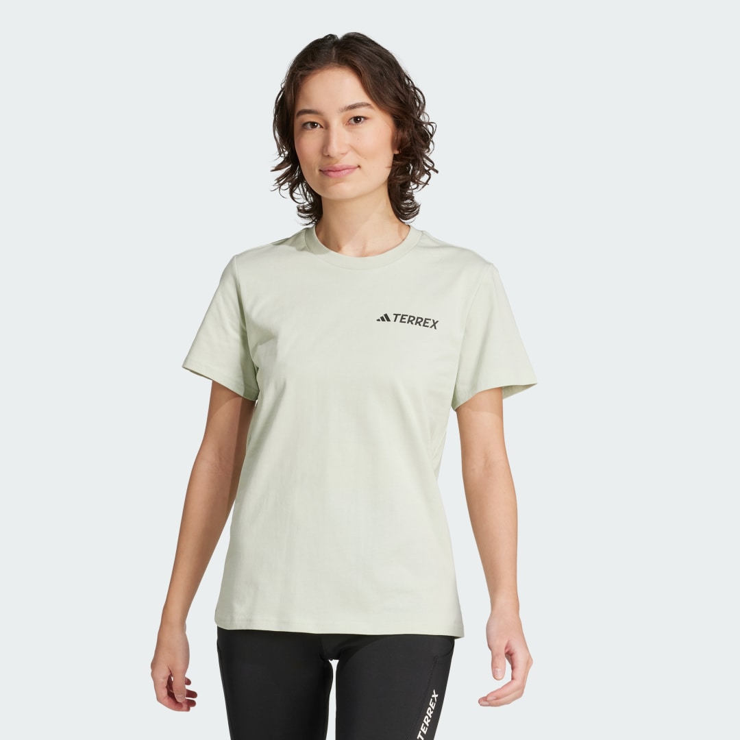 Tričko adidas Performance Terrex Graphic T-Shirt Zelené | JM0356, 0