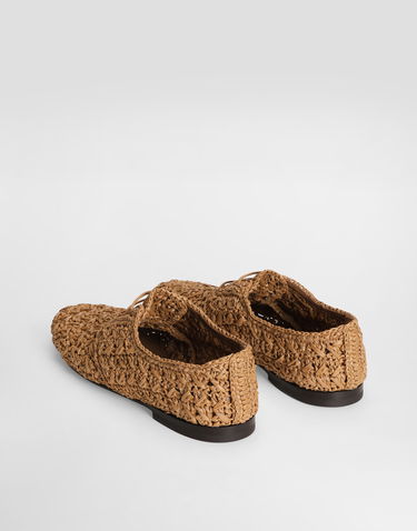 Doplnky Dolce & Gabbana Dolce & Gabbana Woven Raffia Derby Shoes Hnedá | A10867A9M638L967, 2