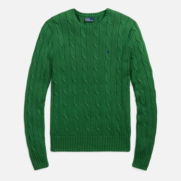 Sveter Polo by Ralph Lauren Julianna Cotton Cable-Knit Jumper Zelené | 211891640021, 0
