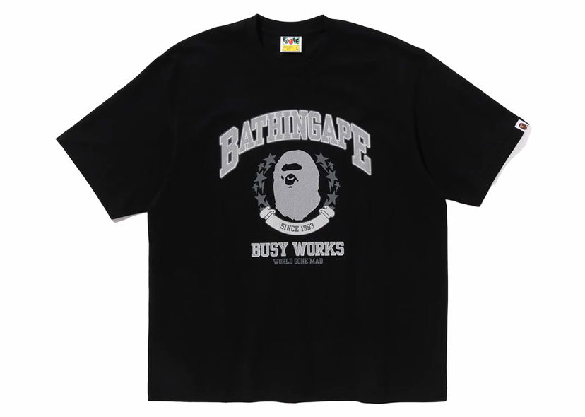 Tričko BAPE BAPE Bathing Ape Relaxed Fit Tee Black Čierna | 1K30-110-335