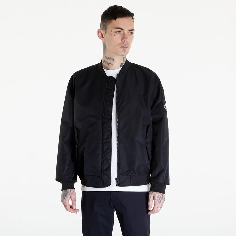 Bomber bunda CALVIN KLEIN Bomber Jacket Black Čierna | J30J325110 BEH