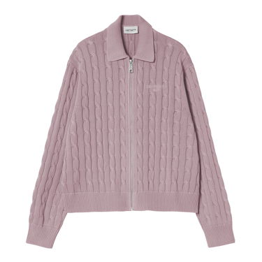 Sveter Carhartt WIP Women's Carter Cable Knit Sweater Jacket Modrá | I035180_5, 3