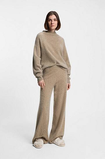 Tenisky a topánky BOSS BOSS x Steiff buckled slides in teddy fabric Biela | 50554421, 1