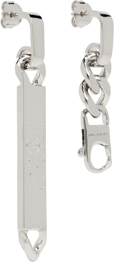 Kľúčenka Maison Margiela MM6 Maison Margiela Chain Drop Earrings Metalická | SM6VG0099 P8371, 4