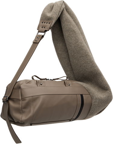 Taška cez rameno Ottolinger Ottolinger Wool Leather Bag Šedá | 126-901526-01, 2