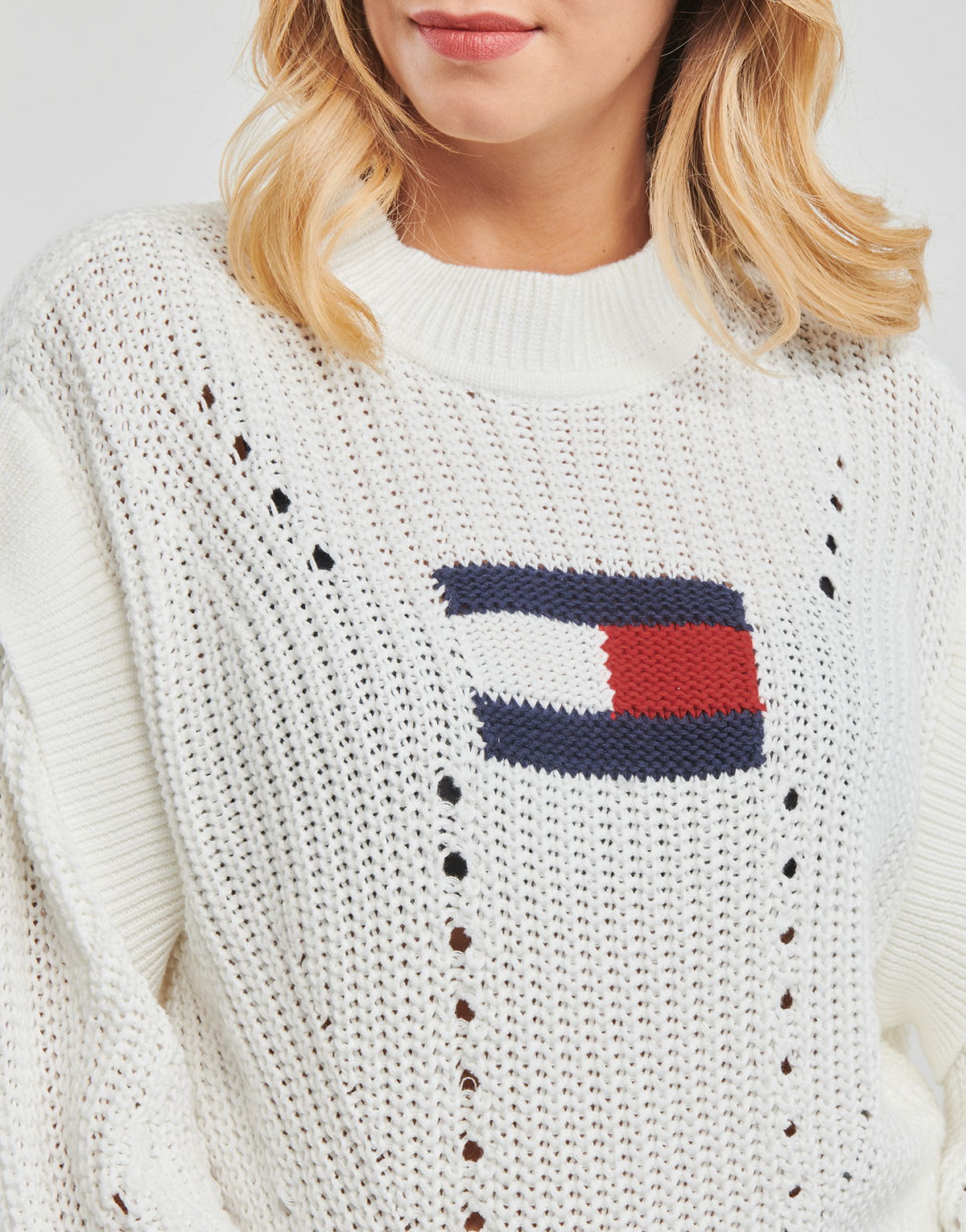 OVRSZD FLAG STITCH SWEATER