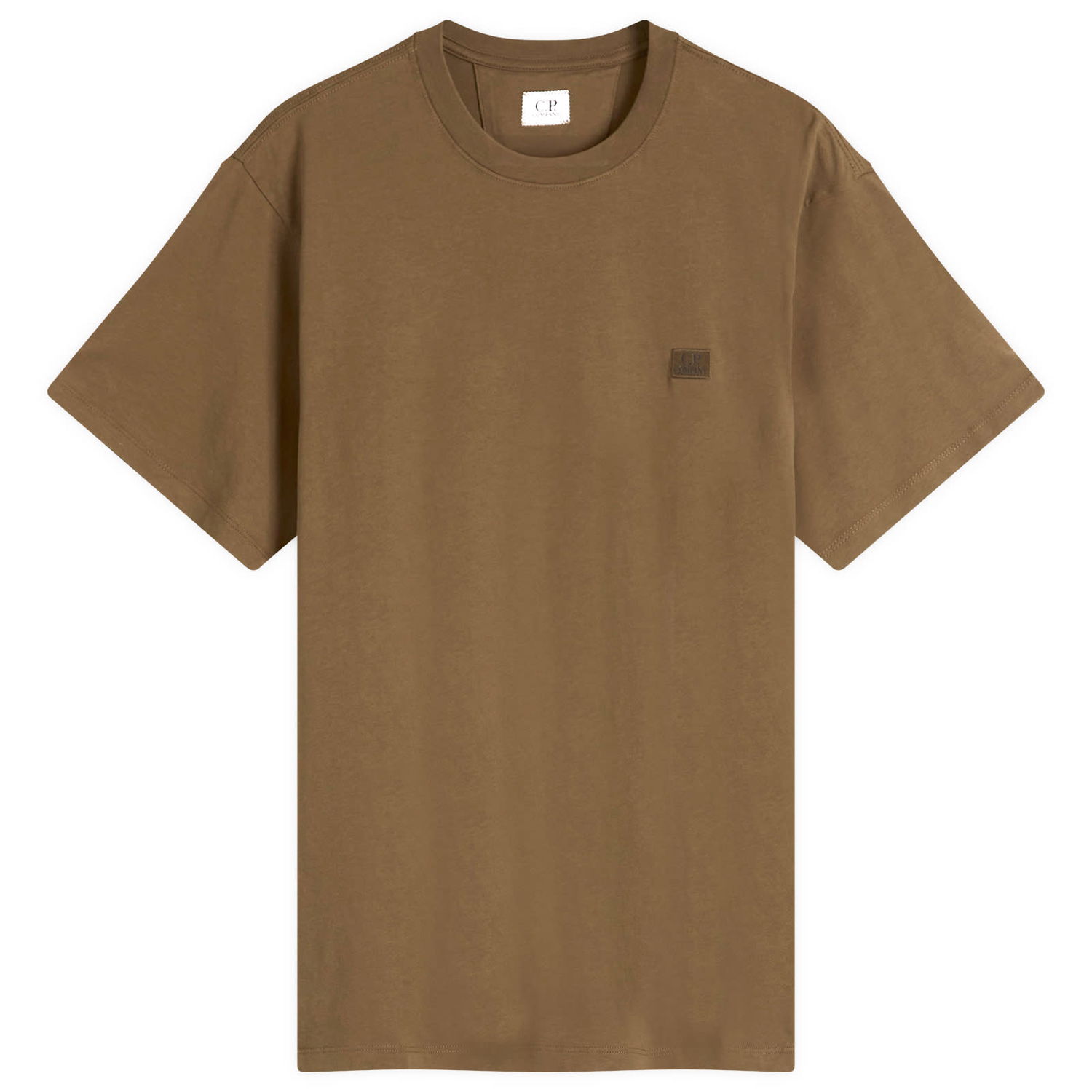 Tričko C.P. Company C.P. Company 30/1 Logo Patch T-Shirt Hnedá | 18CMTS031A-005100W-683, 1