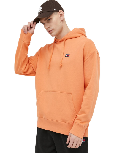 Mikina Tommy Hilfiger Relaxed Fit Badge Hoody Oranžová | DM0DM16369.PPYX