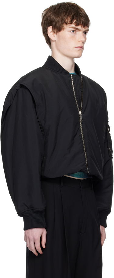 Bomber bunda Jean Paul Gaultier Jean Paul Gaultier 'The Hooded' Bomber Jacket Čierna | 25/03-U-OU005-W007-00, 1